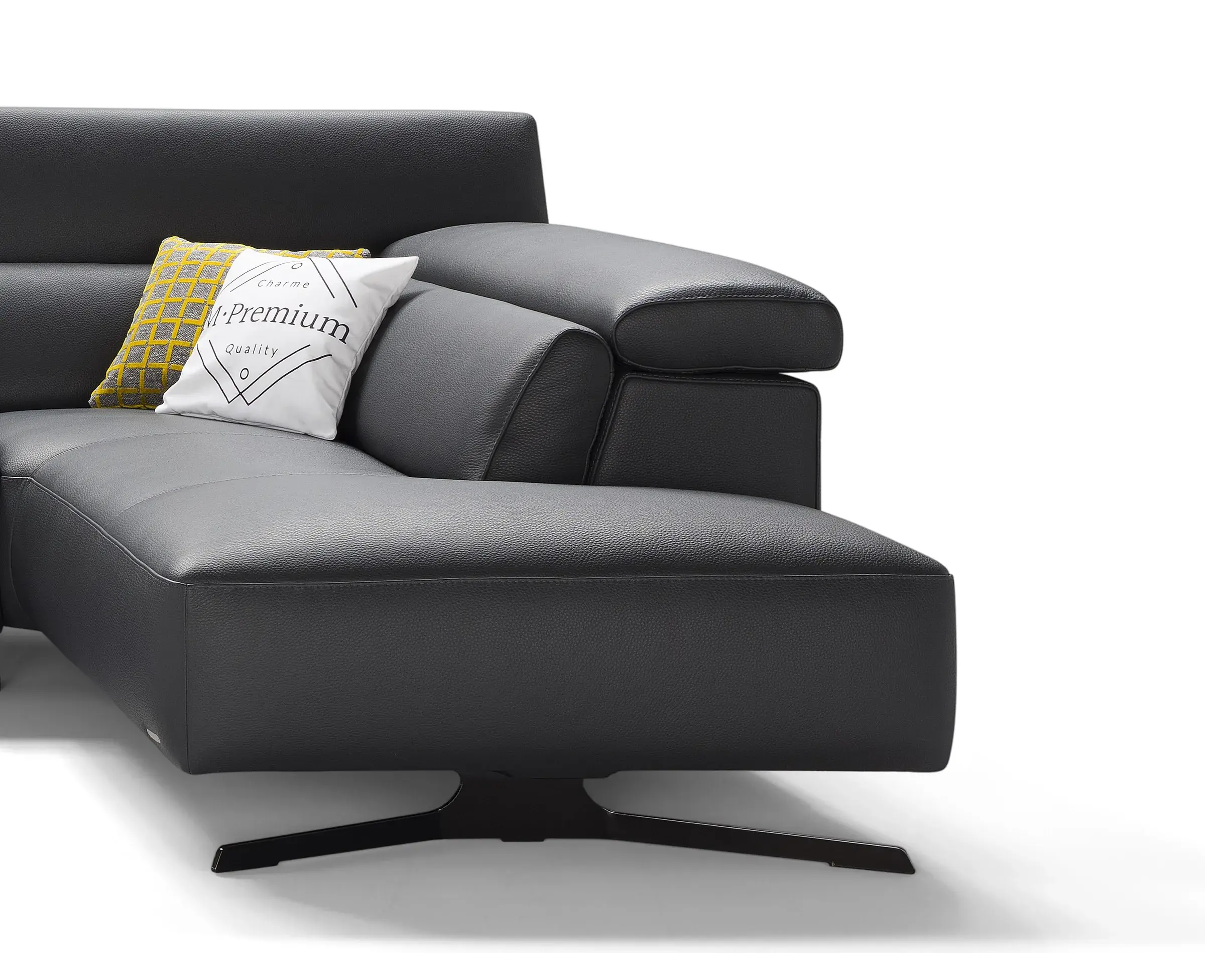 Chaise longue di Dogma con poggiatesta alzato e cuscino M•Premium